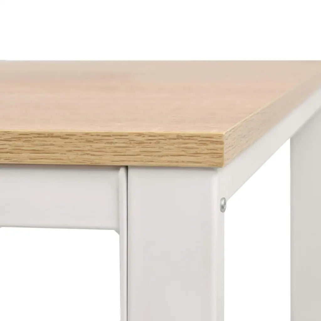 Moderner Schreibtisch 120×60×75 cm – Eiche Braun und Weiß