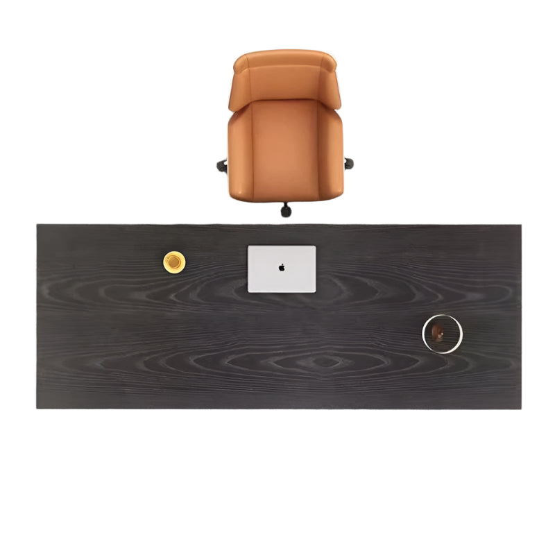 Schwarzer Executive-Schreibtisch – Modernes Design für Homeoffice, Studium oder Konferenzraum
