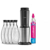 Crystal 3.0 Titanium water carbonator including 1 CO2 cylinder, 3 glass carafes